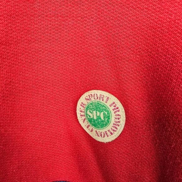 Vintage 80s Sport Promotion Center Italian Made Colorblock Sweatshirt EU 50 US L - Picture 4 of 8